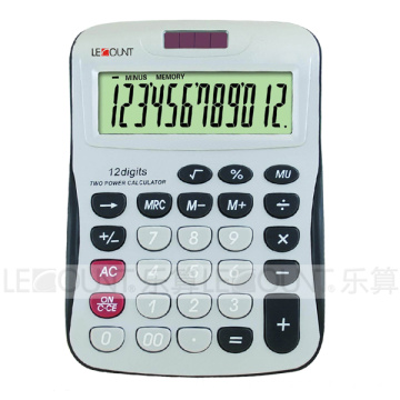 12 Digits Solar Power Desk Calculator with Large Room for Logo Printing (LC257-12D)